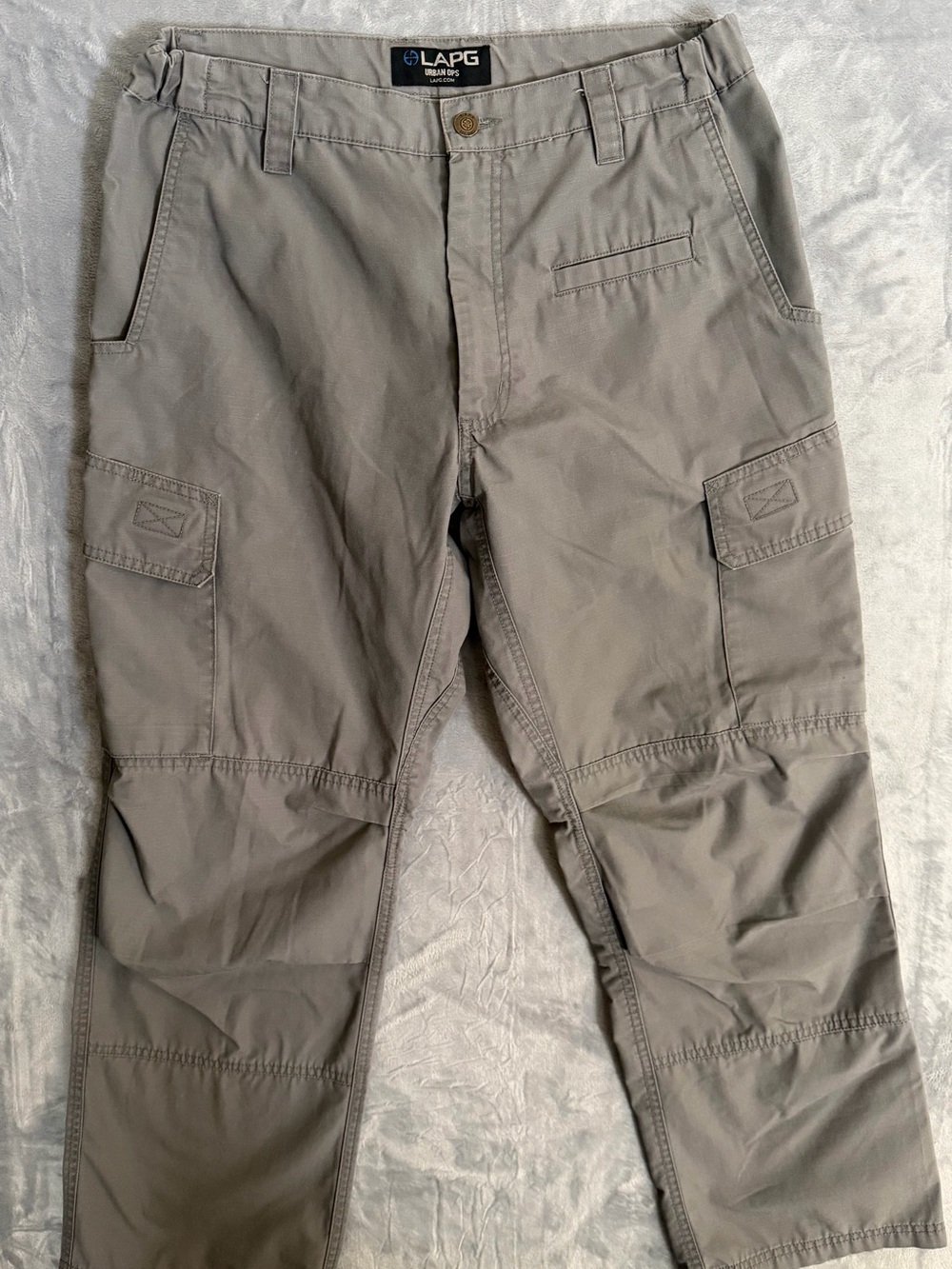 LAPG Urban Ops Tactical Pants Grey 34x30 Ripstop 65% Polyester 35% Cotton